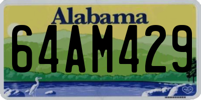 AL license plate 64AM429