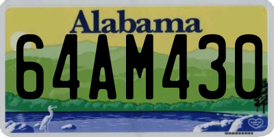 AL license plate 64AM430
