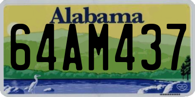 AL license plate 64AM437
