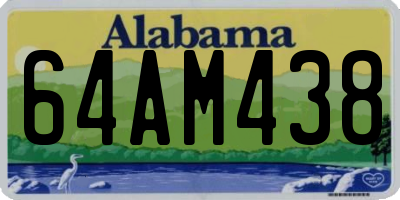 AL license plate 64AM438