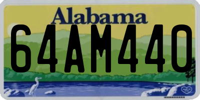AL license plate 64AM440