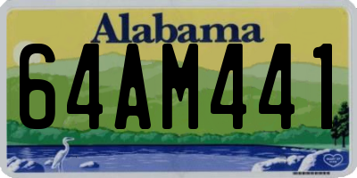 AL license plate 64AM441