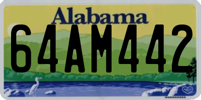 AL license plate 64AM442