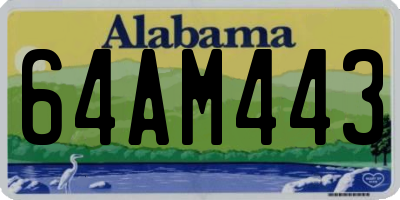 AL license plate 64AM443
