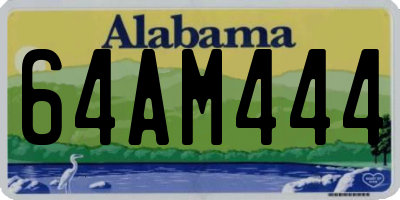 AL license plate 64AM444