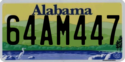 AL license plate 64AM447