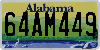 AL license plate 64AM449
