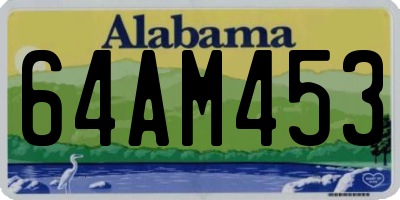 AL license plate 64AM453