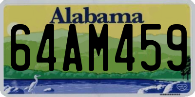 AL license plate 64AM459