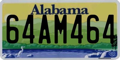 AL license plate 64AM464