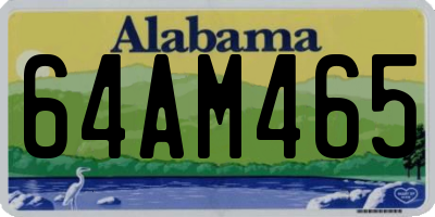 AL license plate 64AM465