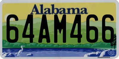 AL license plate 64AM466