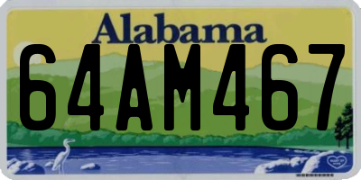 AL license plate 64AM467