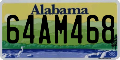 AL license plate 64AM468