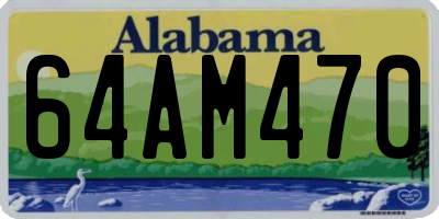 AL license plate 64AM470