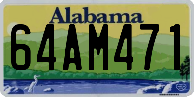 AL license plate 64AM471