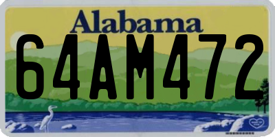 AL license plate 64AM472