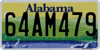 AL license plate 64AM479