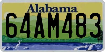AL license plate 64AM483