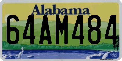 AL license plate 64AM484