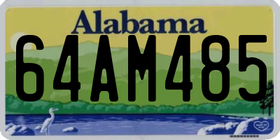 AL license plate 64AM485