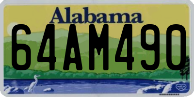 AL license plate 64AM490