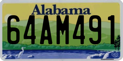 AL license plate 64AM491