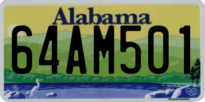 AL license plate 64AM501