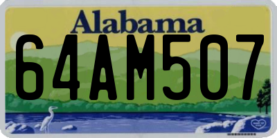AL license plate 64AM507