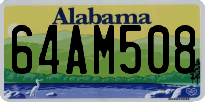 AL license plate 64AM508