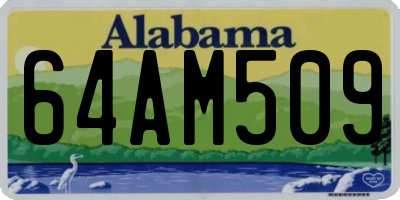 AL license plate 64AM509