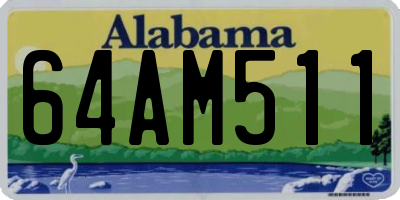 AL license plate 64AM511