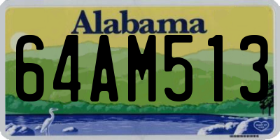 AL license plate 64AM513