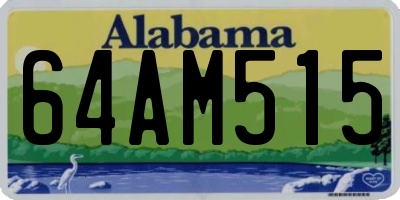 AL license plate 64AM515