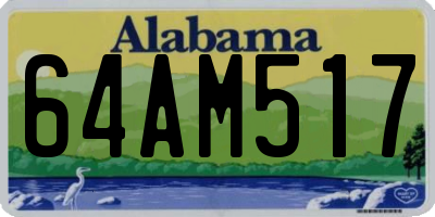 AL license plate 64AM517