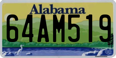 AL license plate 64AM519