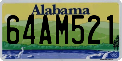 AL license plate 64AM521
