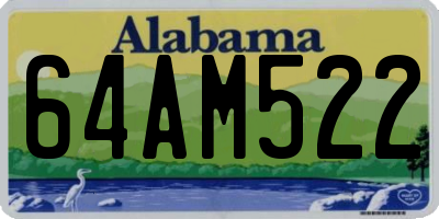 AL license plate 64AM522