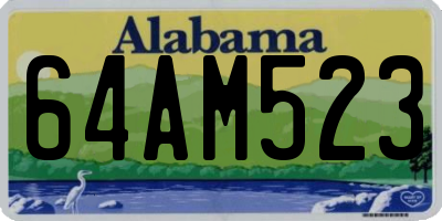 AL license plate 64AM523
