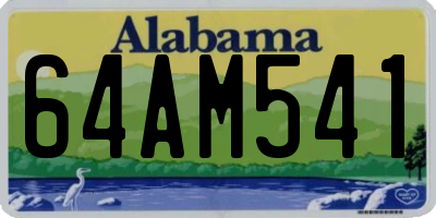 AL license plate 64AM541