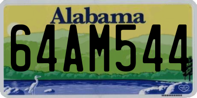 AL license plate 64AM544