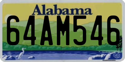 AL license plate 64AM546