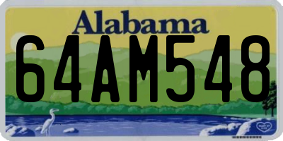 AL license plate 64AM548