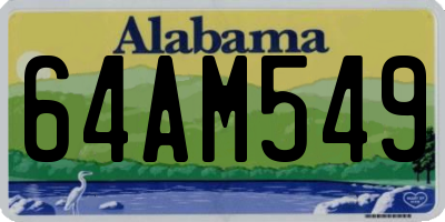 AL license plate 64AM549