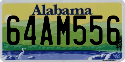 AL license plate 64AM556