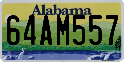 AL license plate 64AM557