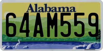 AL license plate 64AM559