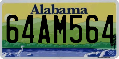 AL license plate 64AM564