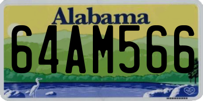 AL license plate 64AM566