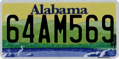 AL license plate 64AM569